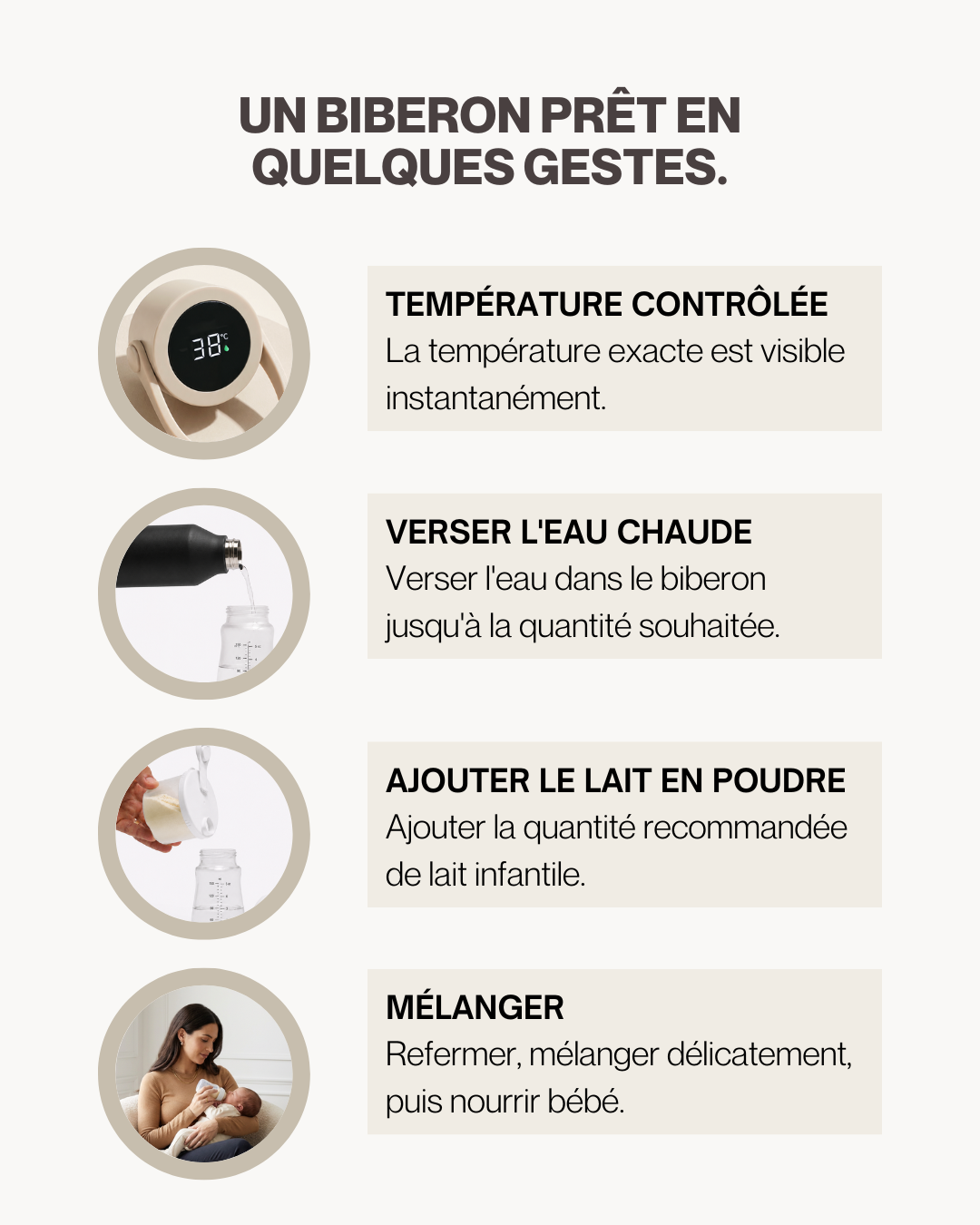 Thermos Intelligent | Eau chaude 12h · Affichage 37°C — Noir Mat